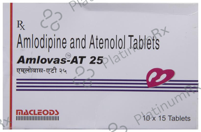 Amlovas AT 5/25mg Tablet 15s