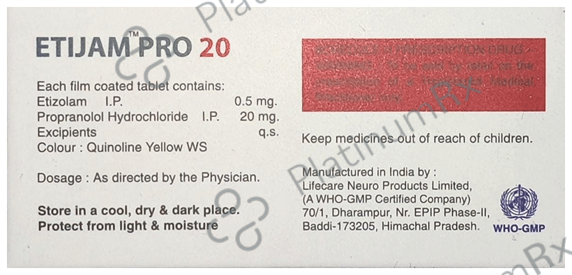 Etijam Pro 20 Tablet
