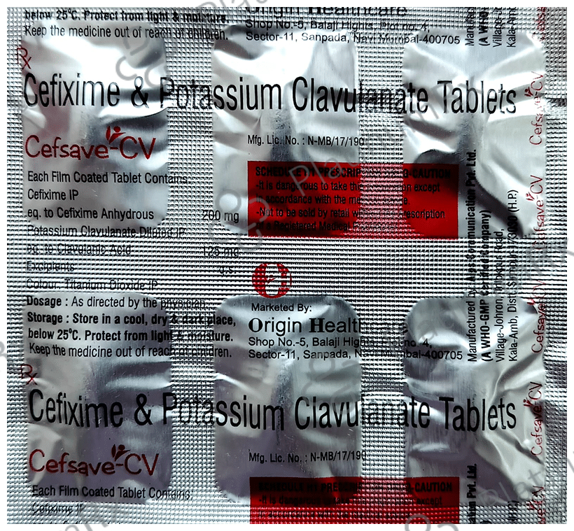 Cefsave-CV Tablet