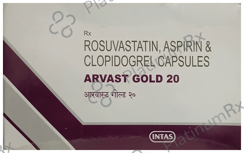 Arvast Gold 75/20/75mg Capsule 10s