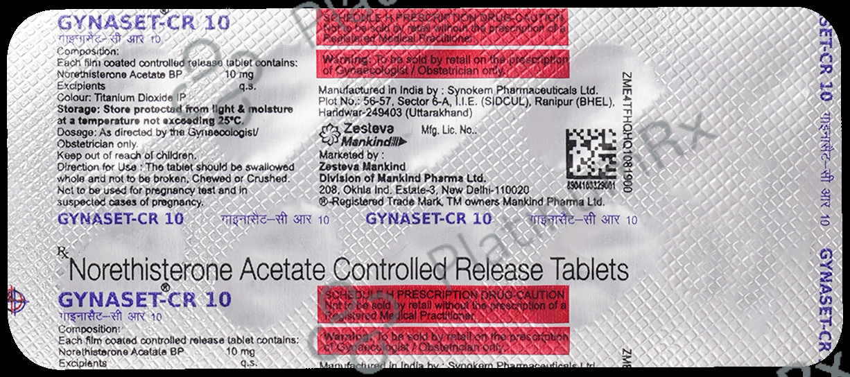 Gynaset CR 10mg Tablet 10s