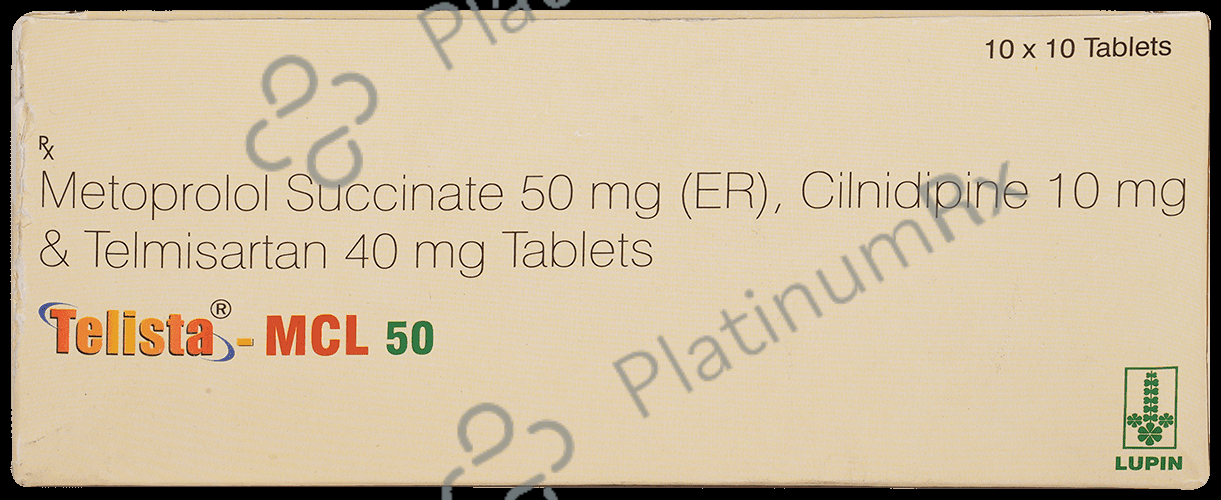 Telista MCL 10/50/40mg Tablet ER 10s