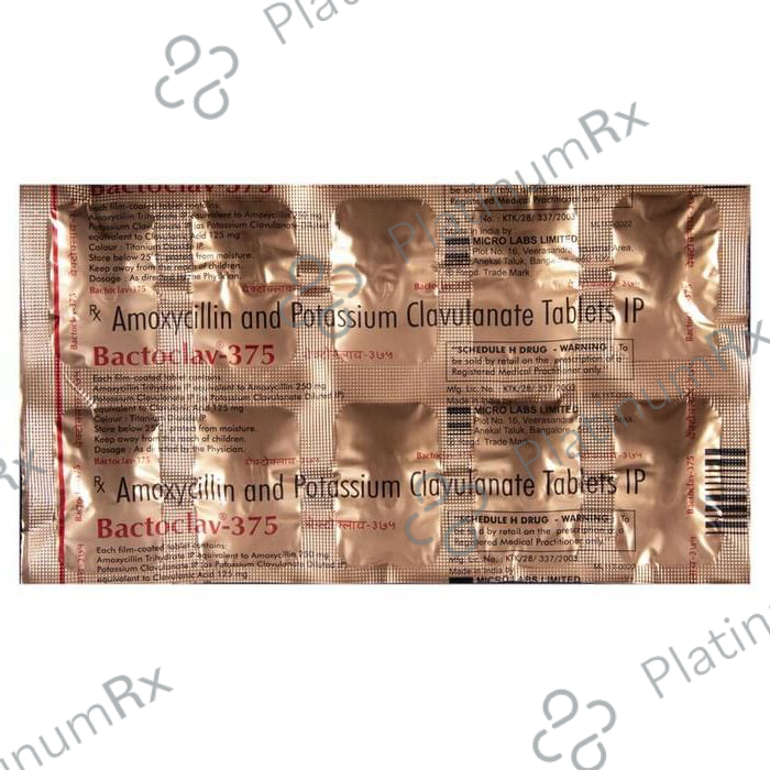 Bactoclav 375 250/125mg Tablet 10s