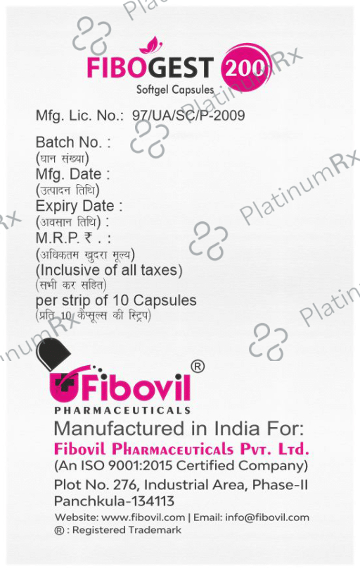 Fibogest 200 Soft Gelatin Capsule