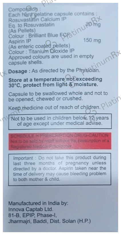 Rosloy ASP 20mg/150mg Capsule 15 Capsule