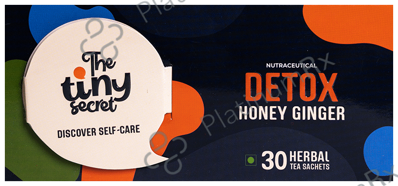 The Tiny Secret Nutraceutical Detox Herbal Tea Sachet (2gm Each) Honey Ginger