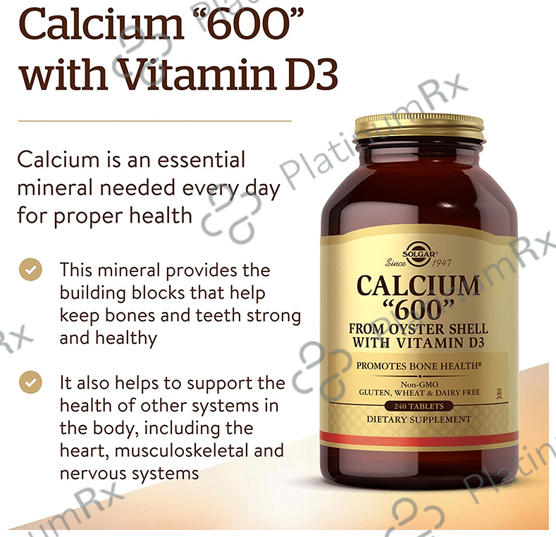 Solgar Calcium 600 Tablet