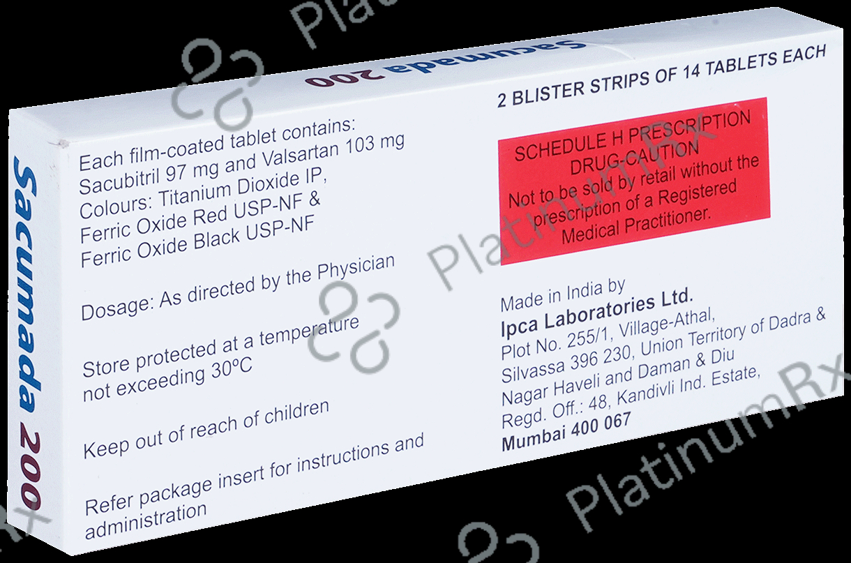 Sacumada 200mg Tablet 14s