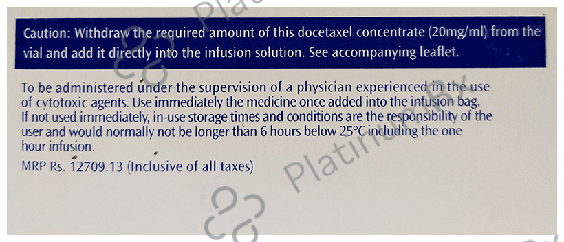 Taxotere 80mg Injection 4 ml