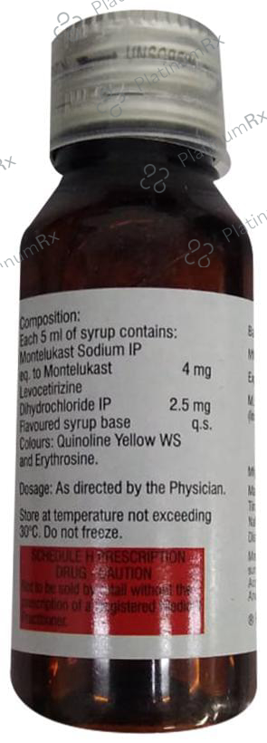 Montek LC Kid 2.5/4mg Syrup 60ml