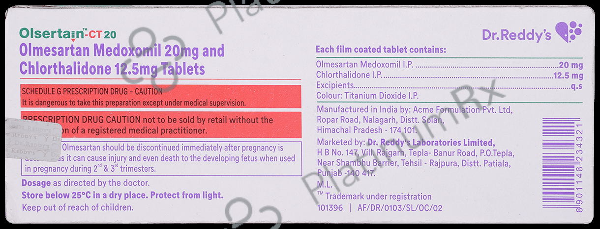Olsertain-CT 20 Tablet