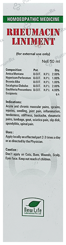 New Life Rheumacin Liniment 50 ml