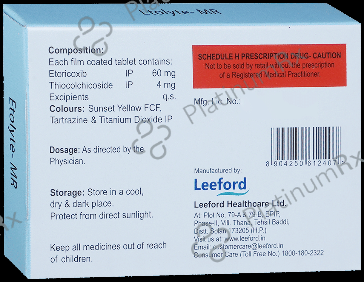 Etolyte MR 60mg/4mg Tablet 10s