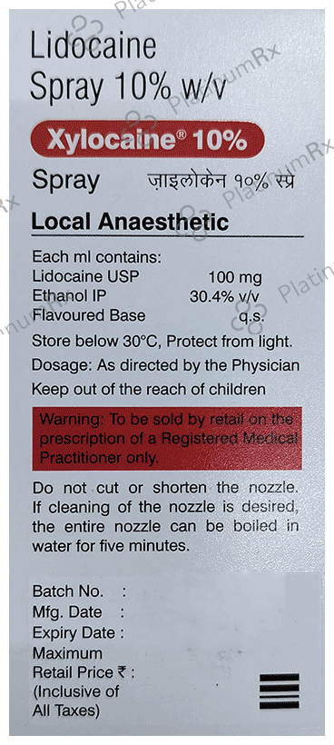Xylocaine 10% Spray 50ml