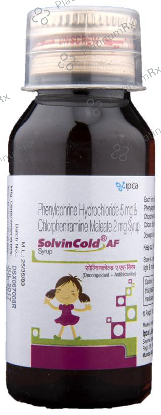 Solvin Cold AF 2/5mg Syrup 60ml