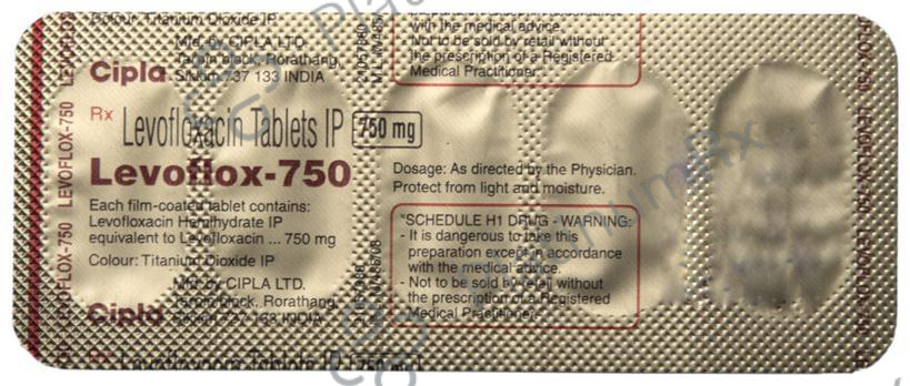 Levoflox 750mg Tablet 5s