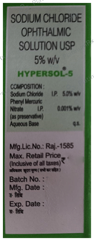 Hypersol Ophthalmic Solution