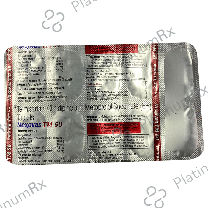 Nexovas TM 10/50/40mg Tablet ER 10s