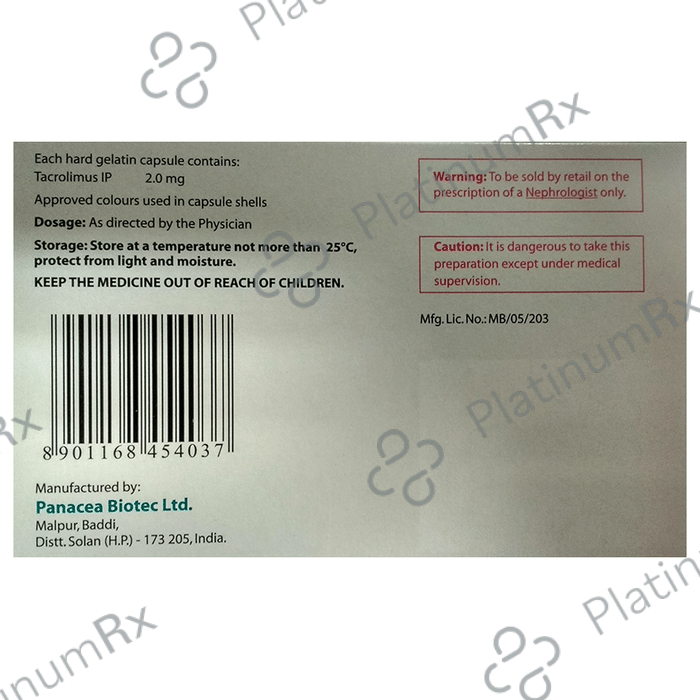 Pangraf 2mg Capsule 10s