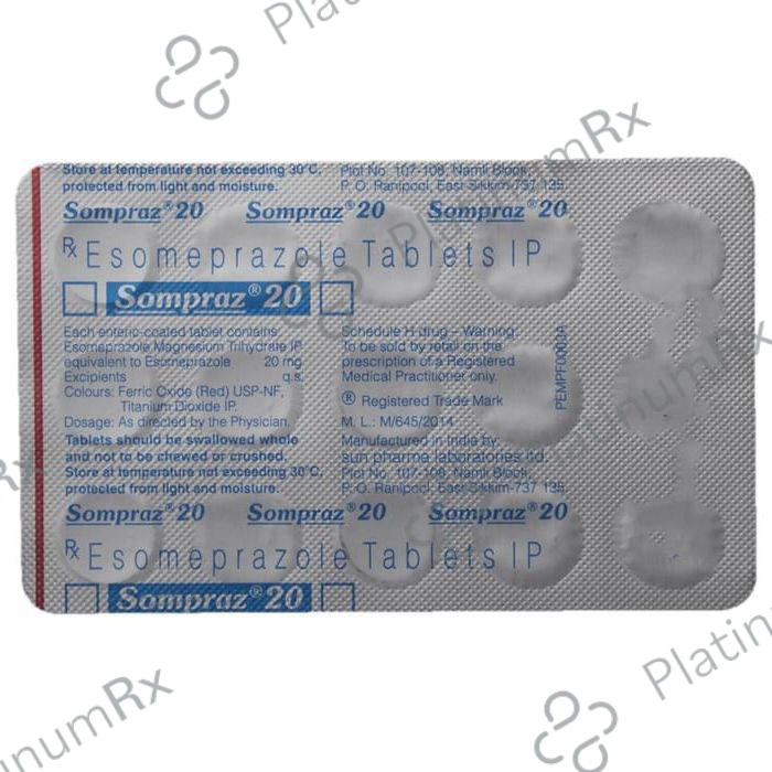 Sompraz 20mg Tablet 15s