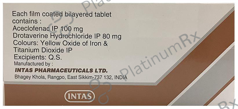 Doverin A 80/100mg Tablet 10s