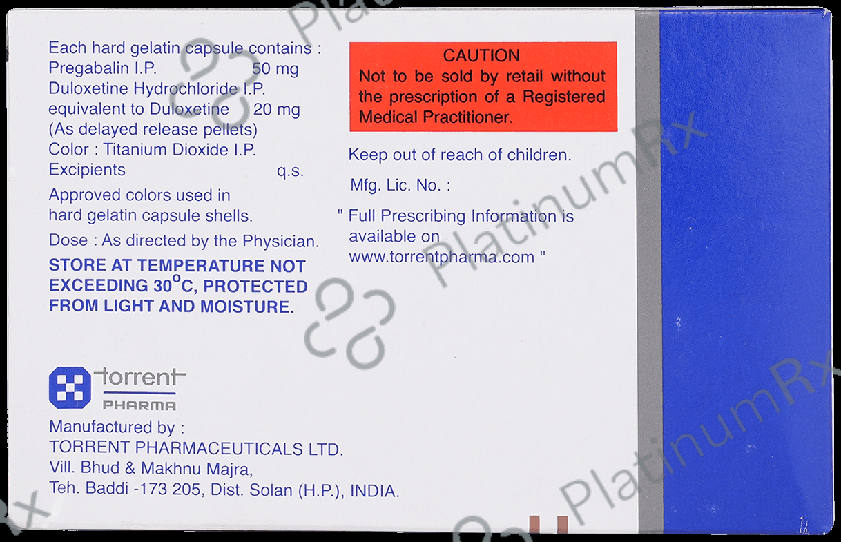 Pregalin D 50mg/20mg Capsule