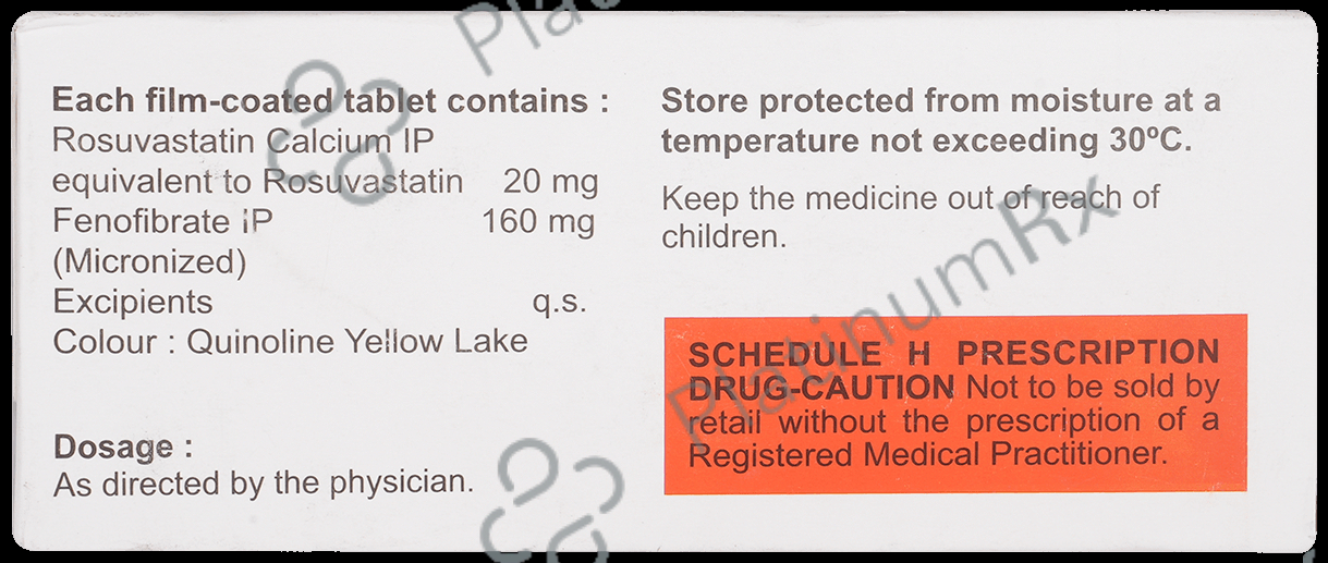 Rosave F 160/20mg Tablet 10s
