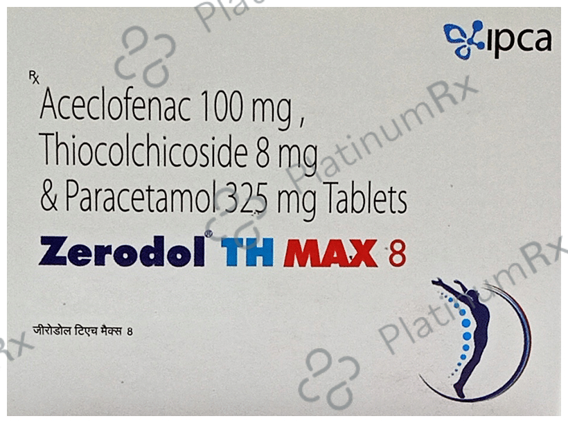 Zerodol TH Max 100/325/8mg Tablet 10s