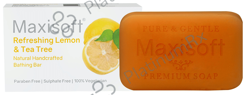 Maxisoft Refreshing Lemon & Tea Tree Bathing Bar (75gm Each) 3 units