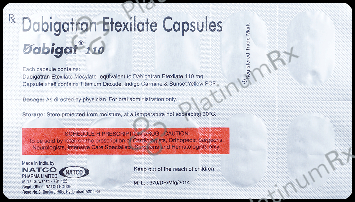 Dabigat 110mg Capsule 10s