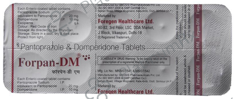 Forpan-DM Tablet