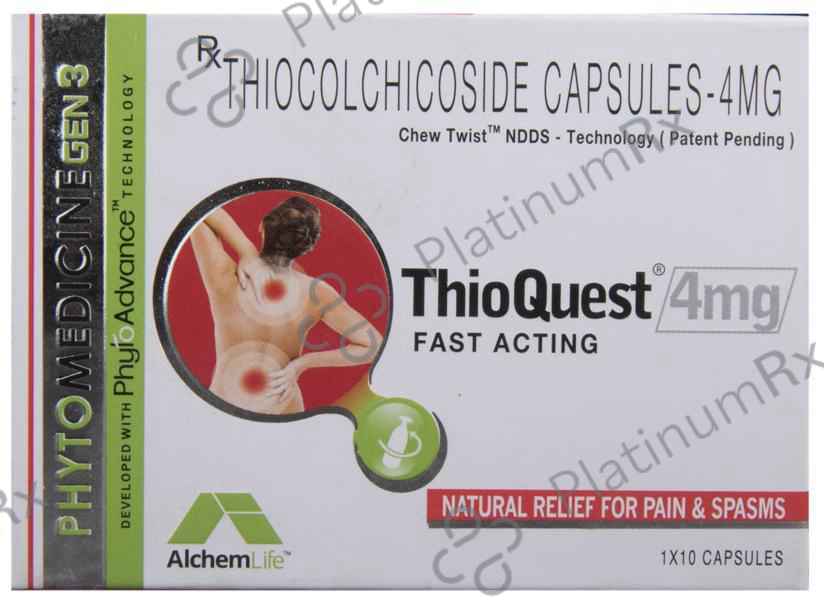 Thioquest 4mg Fast Acting Capsule