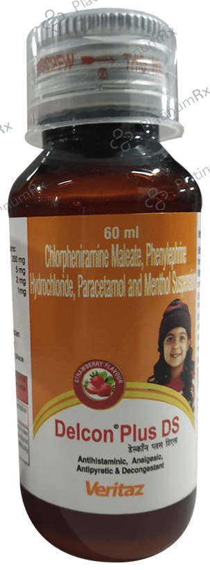 Delcon Plus DS Syrup Strawberry 60ml