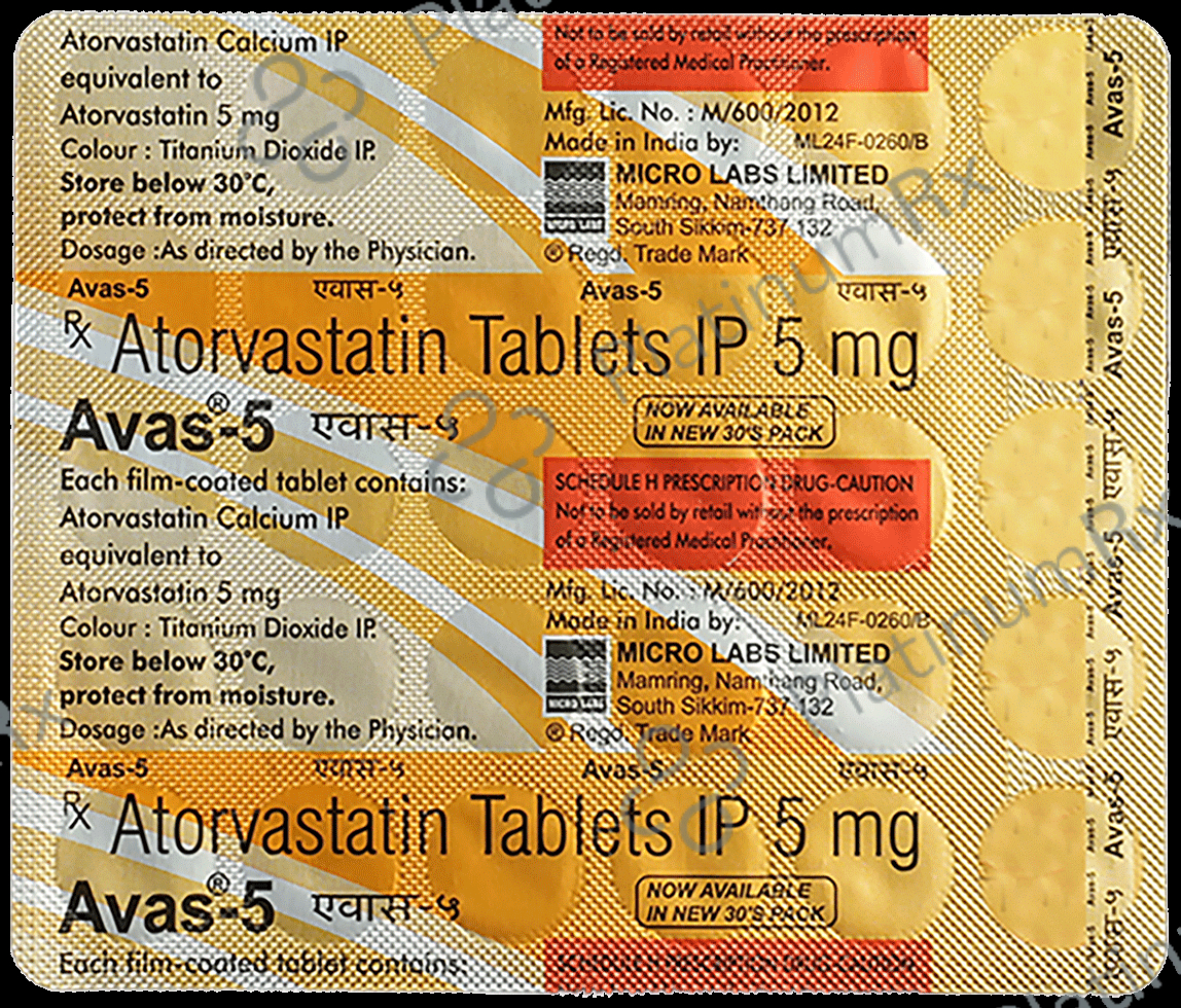 Avas 5mg Tablet 30s