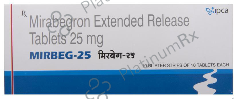 Mirbeg 25mg ER Tablet 10s