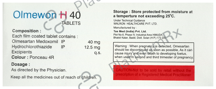 Olmewon H 40 Tablet