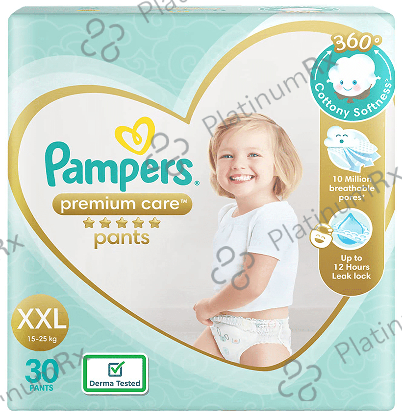 Pampers Premium Care Pants with Aloe Vera & Cotton-Like Softness - Size XXL