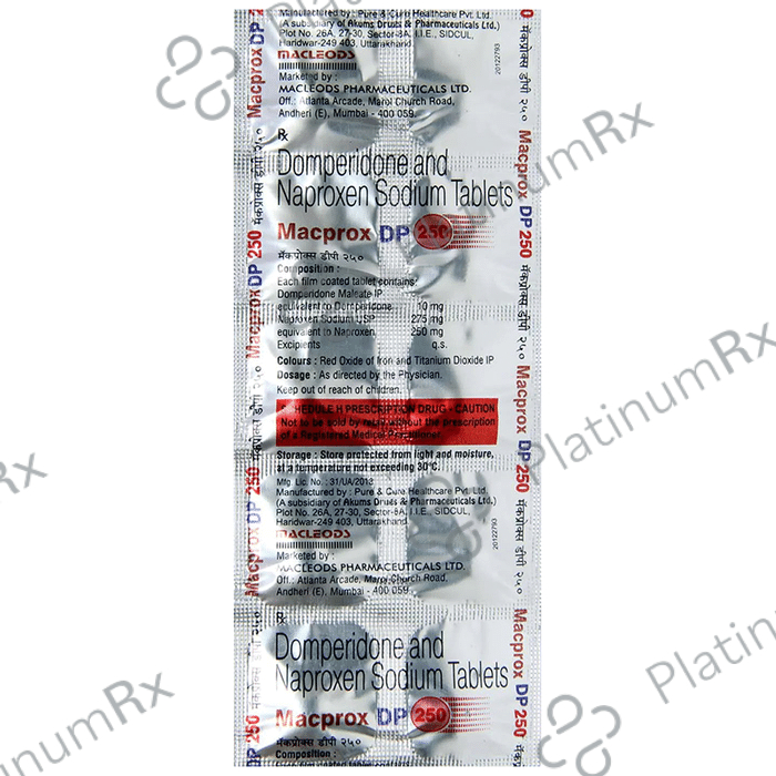Macprox DP 250/10mg Tablet 10s