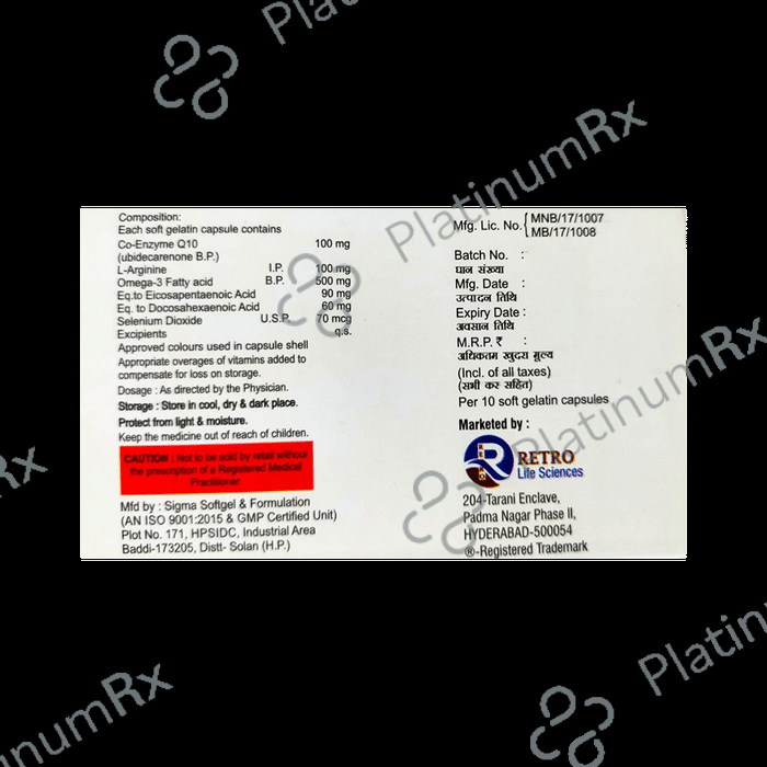 Retro-Q10 Softgel Capsule