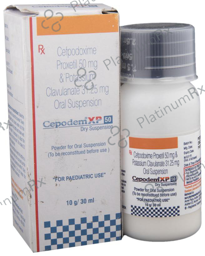 Cepodem XP 50/31.25mg Dry Suspension 30ml