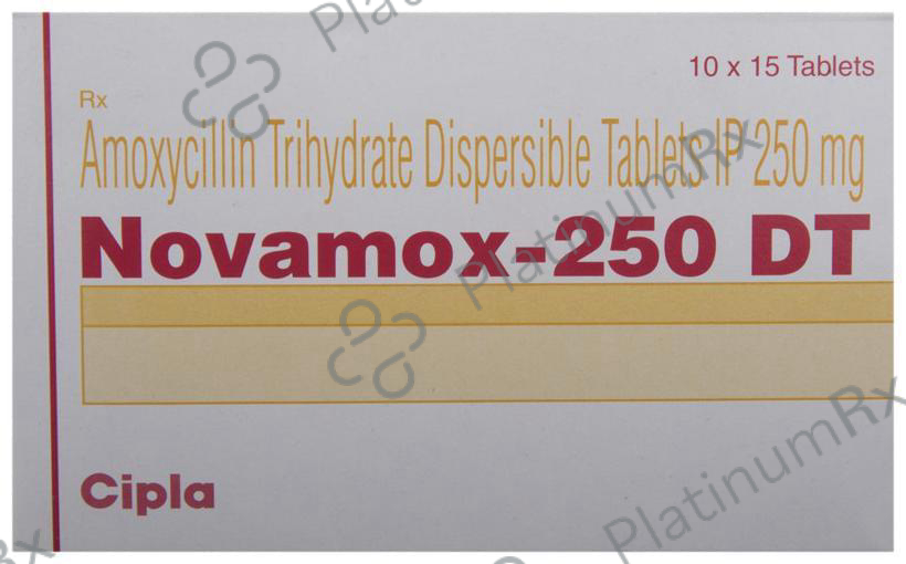 Novamox DT 250mg Tablet 15s