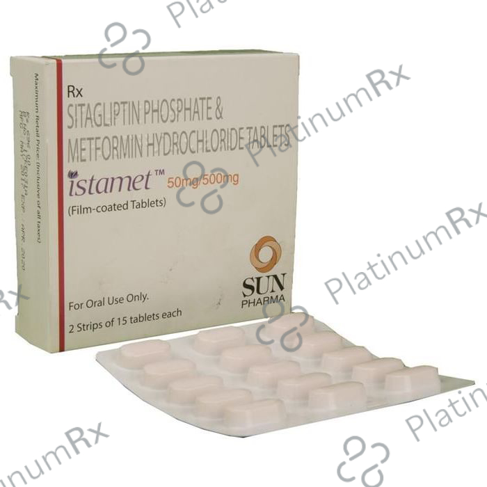 Istamet 50mg/500mg Tablet 14 Tablet