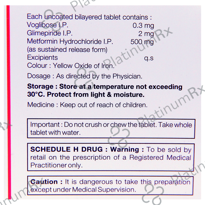 Tribetrol 2 Forte 2/500/0.3mg Tablet SR 15s