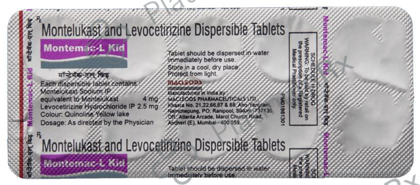 Montemac L Kid 2.5/4mg Tablet DT 10s