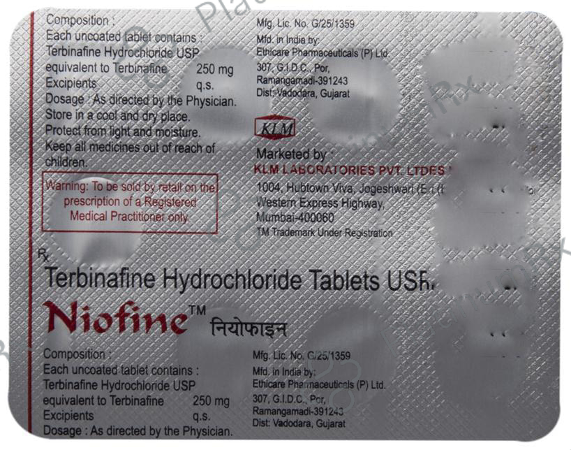 Niofine 250mg Tablet 7s