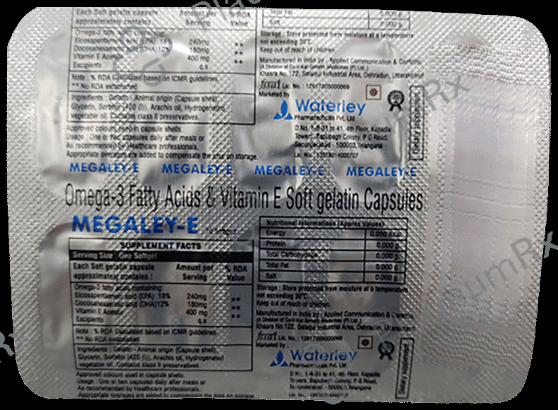 Megaley-E Soft Gelatin Capsule