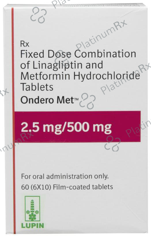 Ondero Met 2.5/500mg Tablet 10s