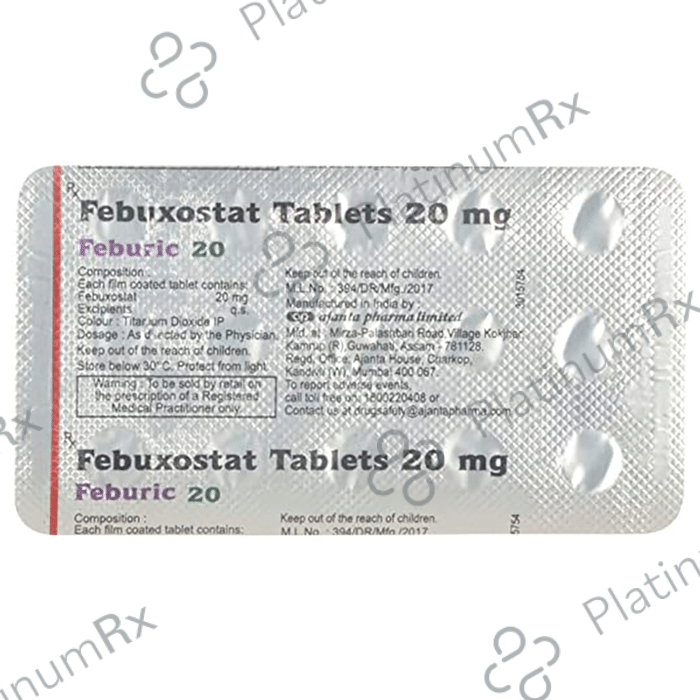 Feburic 20mg Tablet 15s