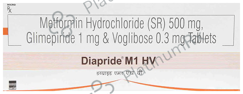 Diapride M1 HV Tablet SR 15s