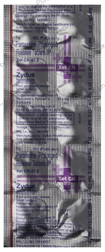 Xet CR 37.5mg Tablet 10s